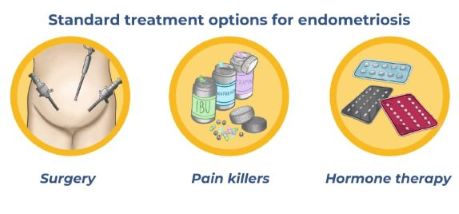 Illustration of integrated care for endometriosis